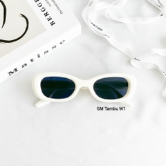 Kính Gentle Monster Tambu W1 Màu Đen Viền Trắng