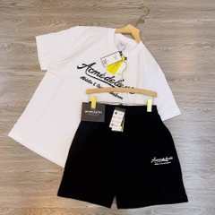 Quần Short ADLV Logo Bóng Màu Đen