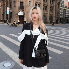 Túi Đeo Chéo Diesel Shoulder Bag 20 Cm Bản Remake Hàn Màu Đen