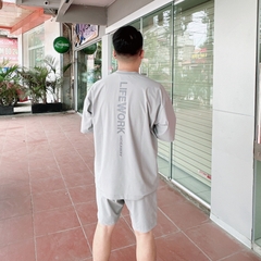 Bộ Quần Áo Cộc Tay LifeWork Venturi Relax Màu Xám