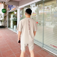 Bộ Quần Áo Cộc Tay LifeWork Venturi Relax Màu Be