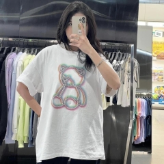 Áo Phông ADLV Gấu Metal Line Màu Trắng