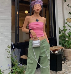 Túi Find Kapoor Mini Marty Bag Crinkled Silver Màu Bạc
