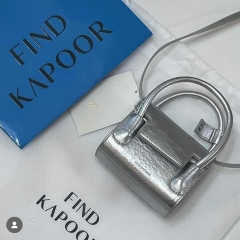 Túi Find Kapoor Mini Marty Bag Crinkled Silver Màu Bạc
