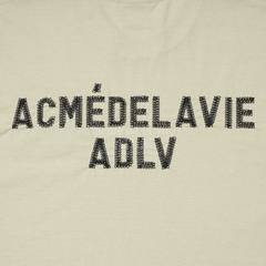 Áo Phông ADLV Basic Logo Thêu Màu Be Đậm