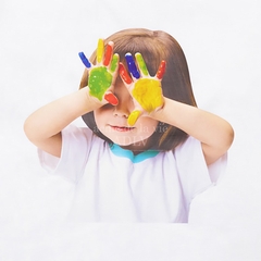 Áo Phông ADLV Baby Face Bé Bôi Sơn Màu Trắng
