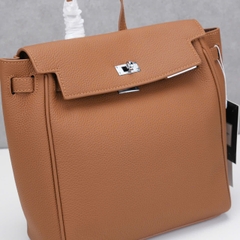 Balo Hermes Ado Remake Hàn Da Bò Togo 20cm Màu Xám