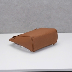 Balo Hermes Ado Remake Hàn Da Bò Togo 20cm Màu Xám
