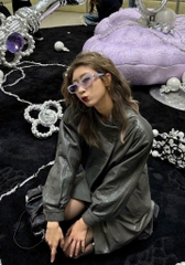 Kính Mát Gentle Monster Jewerly Demond VC7 Màu Tím