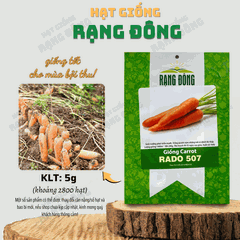 Hạt giống Cà Rốt Củ Dài 507