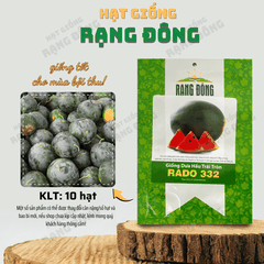 Hạt giống Dưa Hấu Trái Tròn Trái Nặng 8-10kg