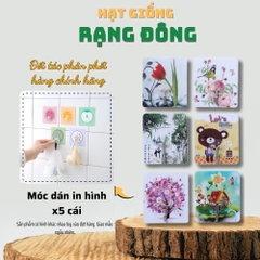 Móc dán tường in hình - 5 cái