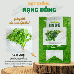 Hạt giống Rau Ngò Hạt Nhỏ (Ngò Rí)