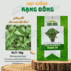 Hạt giống Rau Húng Quế