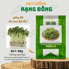Hạt giống Rau Mầm Củ Cải Trắng