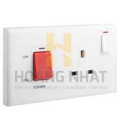 Bộ ổ cắm bếp 13A kèm công tắc 45A Eloe 618078