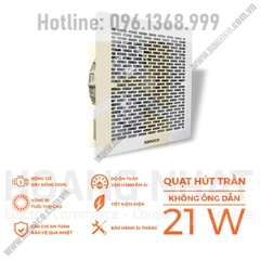 Quạt hút âm trần không ống dẫn 21W Nanoco NCV2020