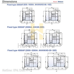 Máy cắt ACB AN-16D4-16H AG6 4P 1600A 65kA LS