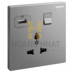 Ổ cắm đơn đa năng có USB sạc Galion 282442-C3