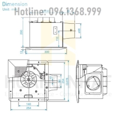 Quạt hút âm trần nối ống gió FV-24CUR2 - Cảm biến chuyển động