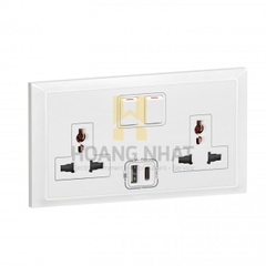 Ổ cắm đôi đa năng kèm USB sạc Belanko S – 617655