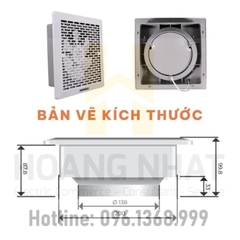 Quạt hút siêu mỏng Nanoco NMV2023