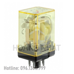 Rơ Le Trung Gian 10A 8 chân tròn loại lớn 2 cực 220V RR2P-UL-A220 IDEC