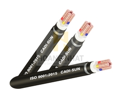 Cáp đồng ngầm (3+1) lõi bọc cách điện Cu/XLPE/PVC/DSTA/PVC 3x240+1x185 (0.6/1kV)