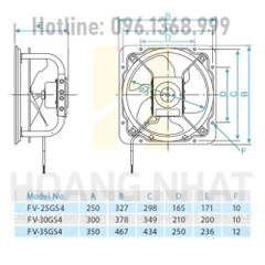 Quạt hút công nghiệp FV-40GS4