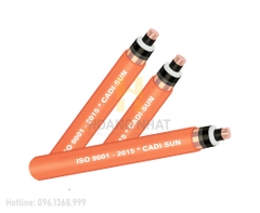 Cáp treo trung thế 1 lõi Cu(Al)/XLPE/CTS/PVC-W 1x400- 20/35(40.5)kV loại màn chắn băng đồng, không giáp