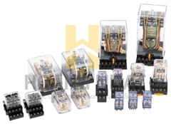 Rơ le trung gian 8 chân dẹt 10A 24VDC LED