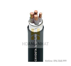Cáp đồng ngầm (3+1) lõi bọc cách điện Cu/XLPE/PVC/DSTA/PVC 3x300+1x240 (0.6/1kV) Goldcup