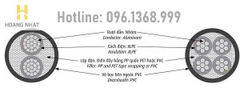 Cáp điện lực hạ thế 2 lõi AXV-2x150 - 0.6/1kV