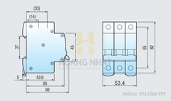 Aptomat MCB BKN-b 3P 63A 10kA LS
