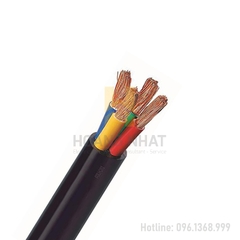 Dây điện mềm bọc PVC 4 lõi tròn VCmt-4x6 (300/500V)