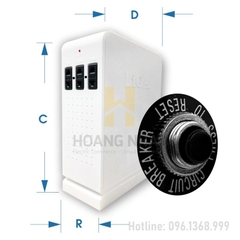 Biến áp đổi nguồn hạ áp 1P DNA008N-0.8kVA Lioa (dùng cho âm thanh)