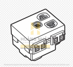 S18CCUE- Ổ cắm 3 chấu có màn che