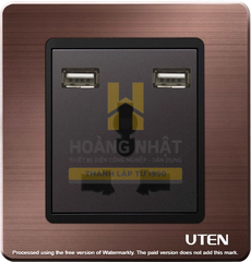 Ổ cắm 3 chấu và USB A5 Uten