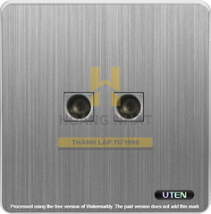 Bộ ổ cắm đôi tivi S300 Uten