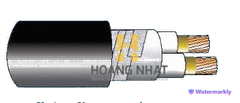 Cáp chống cháy theo IEC 60331-21, 0.6/1(1.2)kV, ruột đồng, 2 lõi, cách điện XLPE, không giáp