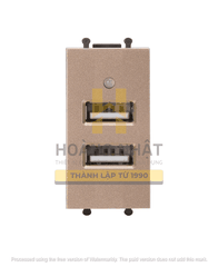 Ổ cắm đôi USB Q120D Uten