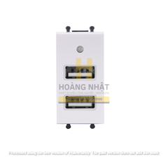Ổ cắm đôi USB cỡ S Q120B Uten