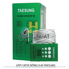 Dây cáp mạng UTP CAT 5E đồng 0.45 Taesung