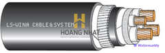CÁP 3 PHA VỚI LÕI TRUNG TÍNH CÁCH ĐIỆN XLPE 0.6/1(1.2)kV