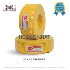 Dây điện đôi 2×1,5 Taesung