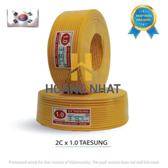 Dây điện đôi 2×1,0 Taesung