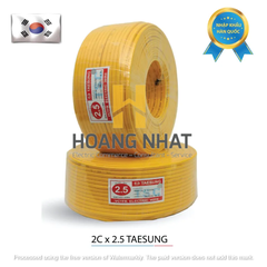 Dây điện đôi 2×2,5 Taesung