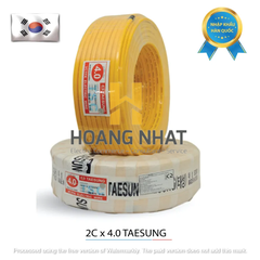 Dây điện đôi 2×4,0 Taesung