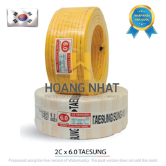 Dây điện đôi 2×6,0 Taesung