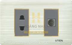 V7.0-Bộ ổ cắm 2 chấu và tivi S Uten